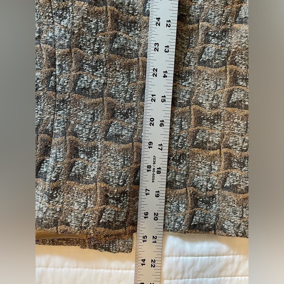 JULIANA COLLEZIONE Wool Mohair Blend TEXTURED Gold Fringe JACKET BLAZER Sz 2 - Picture 16 of 16